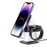 4 in 1 Foldable Wireless Charger Stand Magnetic Multifuncion Station With LED Night Light 15W Fast Charging